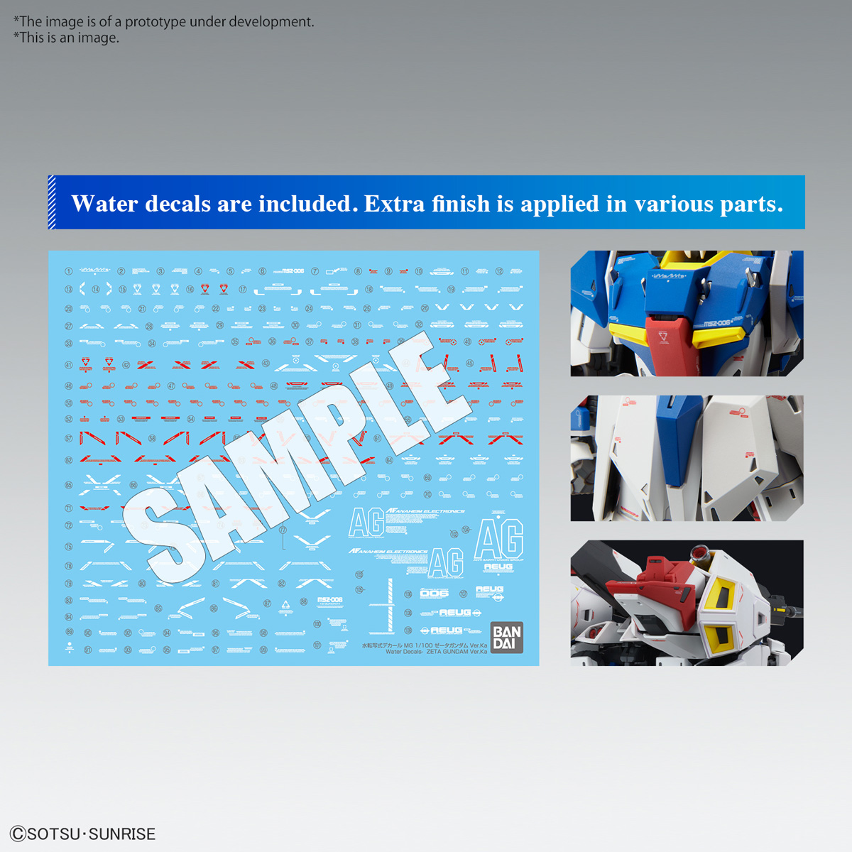 MG 1/100 ZETA GUNDAM Ver.Ka Going on Sale in April 2023